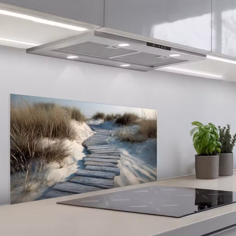 Pad - Planken - Duinen - Gras keuken achterwand spatscherm middel -3d_schuin
