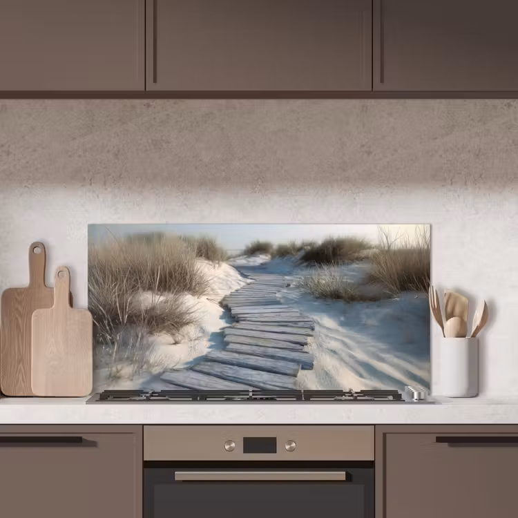 Pad - Planken - Duinen - Gras keuken achterwand spatscherm middel -sfeer2