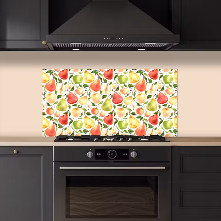 Patroon - Appels - Peren keuken achterwand spatscherm middel 899 -sfeer1