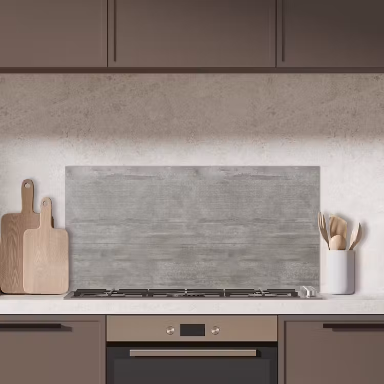 Patroon - Beton - Grijs keuken achterwand spatscherm middel 899 -sfeer2