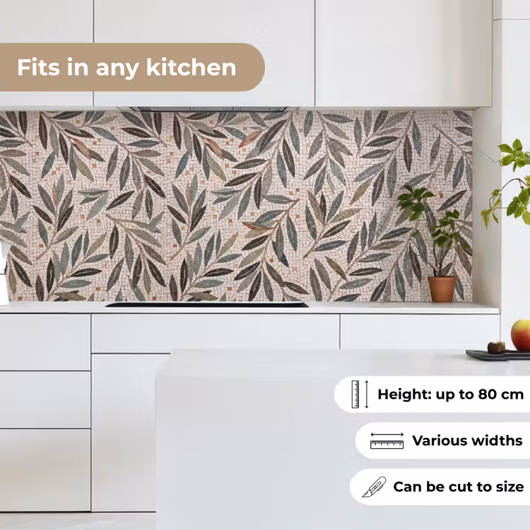 Plant - Blad - Mozaïek - Groen keuken achterwand 2 middel -sfeer4_UK