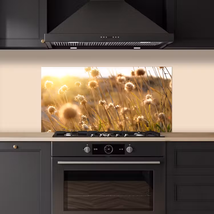 Planten - Natuur - Bloemen - Zon - Horizon keuken achterwand spatscherm middel -sfeer1