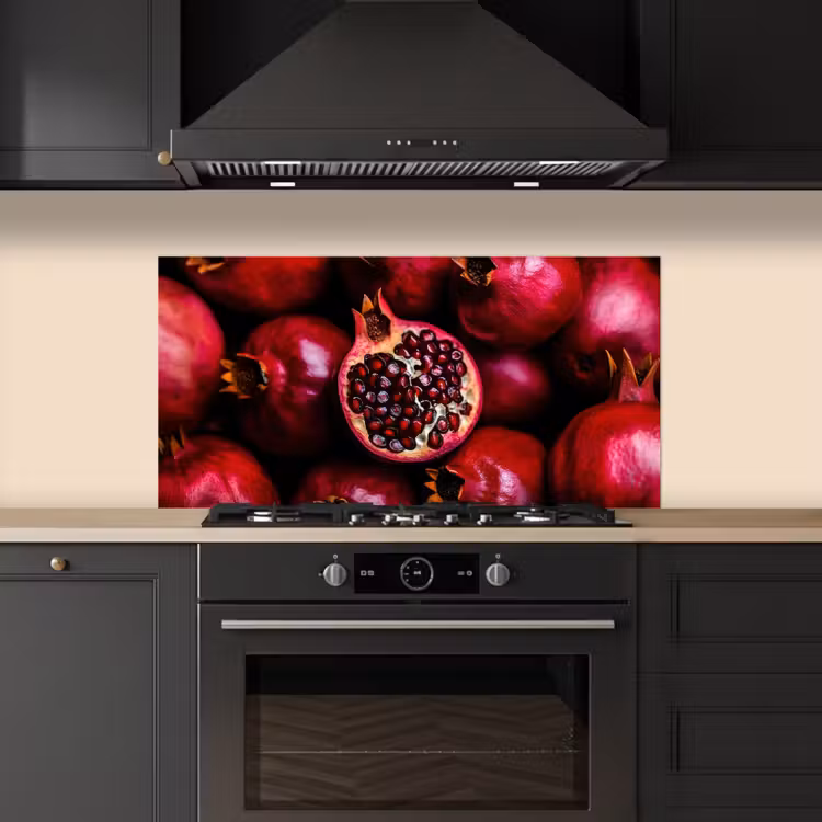 Granaatappel - Rood - Fruit keuken achterwand spatscherm middel -sfeer1