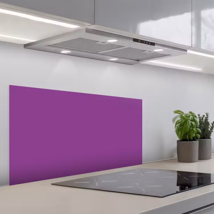 Paars - Kleuren - Effen keuken achterwand spatscherm middel 899 -3d_schuin