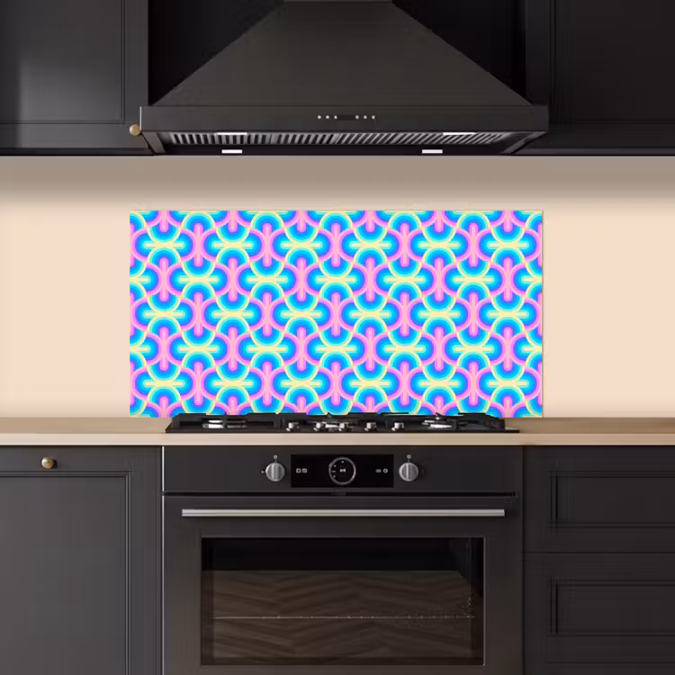 Regenboog - Neon - Kleuren keuken achterwand spatscherm middel 899 -sfeer1