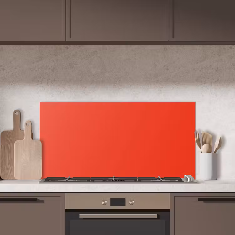 Rood - Kleur - Effen keuken achterwand spatscherm middel 899 -sfeer2