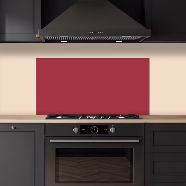 Rood - Effen kleur keuken achterwand spatscherm middel 899 -sfeer1