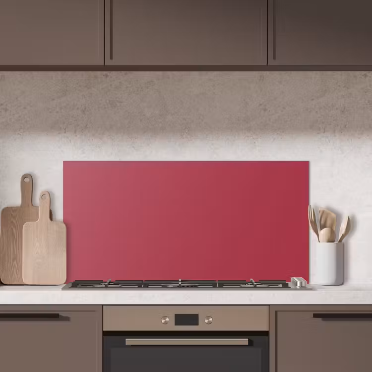 Rood - Effen kleur keuken achterwand spatscherm middel 899 -sfeer2