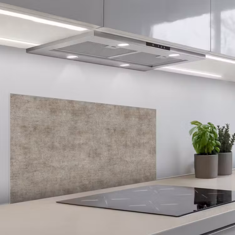 Retro - Beton - Patroon keuken achterwand spatscherm middel 899 -3d_schuin
