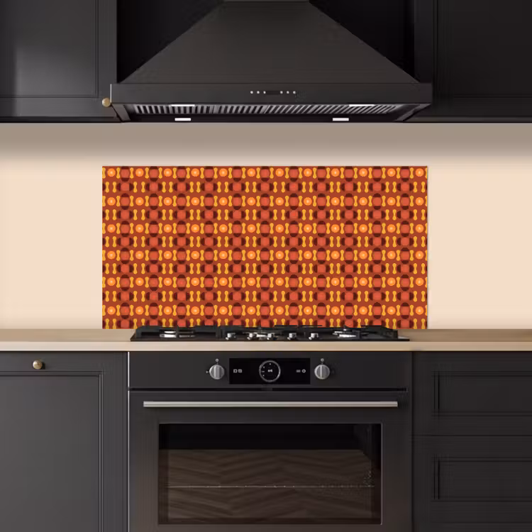 Retro - Disco - Hippie keuken achterwand spatscherm middel 899 -sfeer1