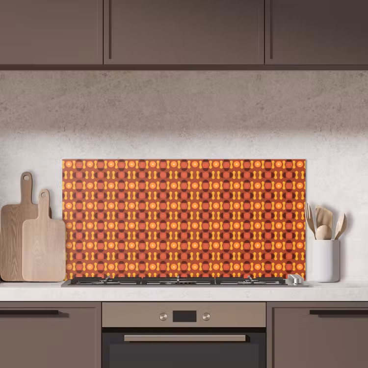 Retro - Disco - Hippie keuken achterwand spatscherm middel 899 -sfeer2