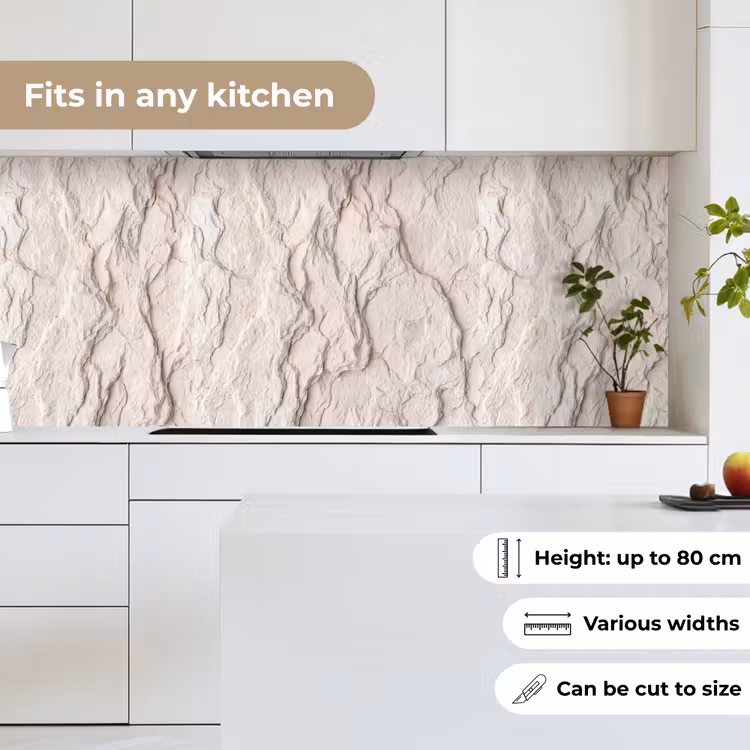 Rots - Structuur - Natuur - Beige - Abstract keuken achterwand 2 middel -sfeer4_UK