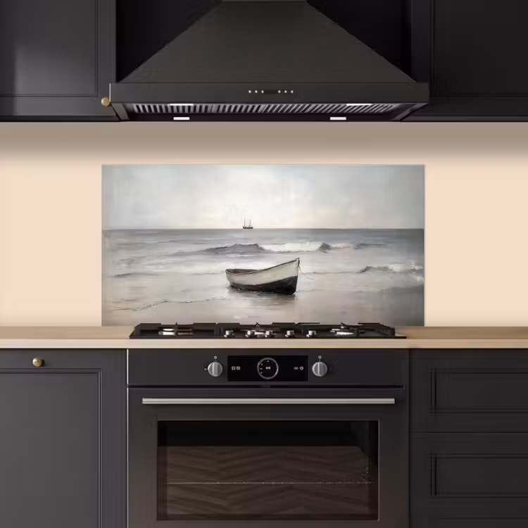 Roeiboot - Zee - Horizon keuken achterwand spatscherm middel -sfeer1