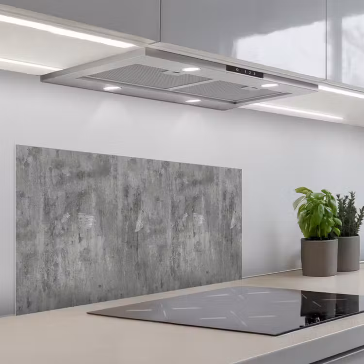 Roest - Beton - Patroon keuken achterwand spatscherm middel 899 -3d_schuin