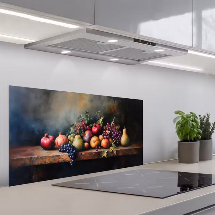 Rustiek - Stilleven - Fruit keuken achterwand spatscherm middel -3d_schuin