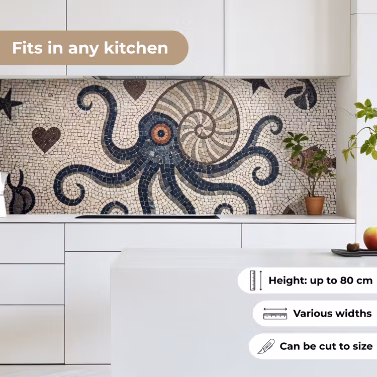 Zeeleven - Mozaïek - Kunst - Vintage - Beige keuken achterwand 2 middel -sfeer4_UK