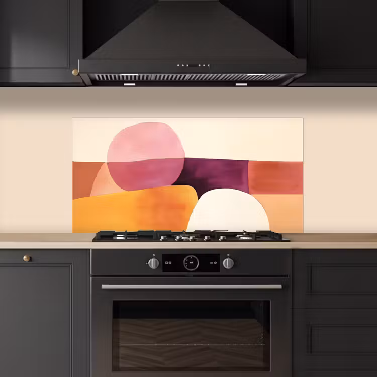 Vormen - Abstract - Kleurrijk keuken achterwand spatscherm middel -sfeer1