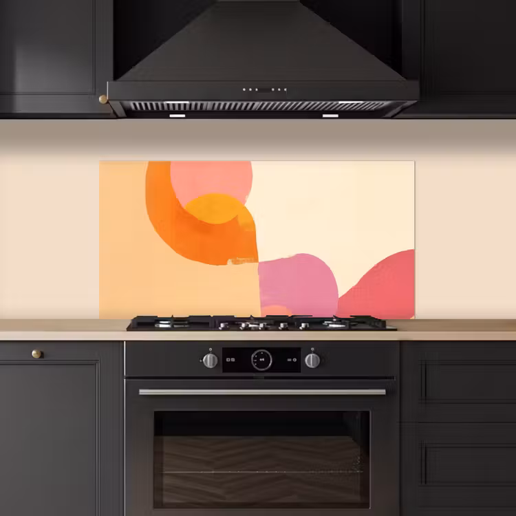Vormen - Abstract - Kleurrijk keuken achterwand spatscherm middel -sfeer1