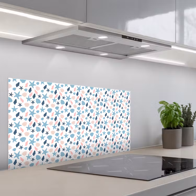 Klein - Oceaan - Rif - Multi keuken achterwand spatscherm middel 899 -3d_schuin