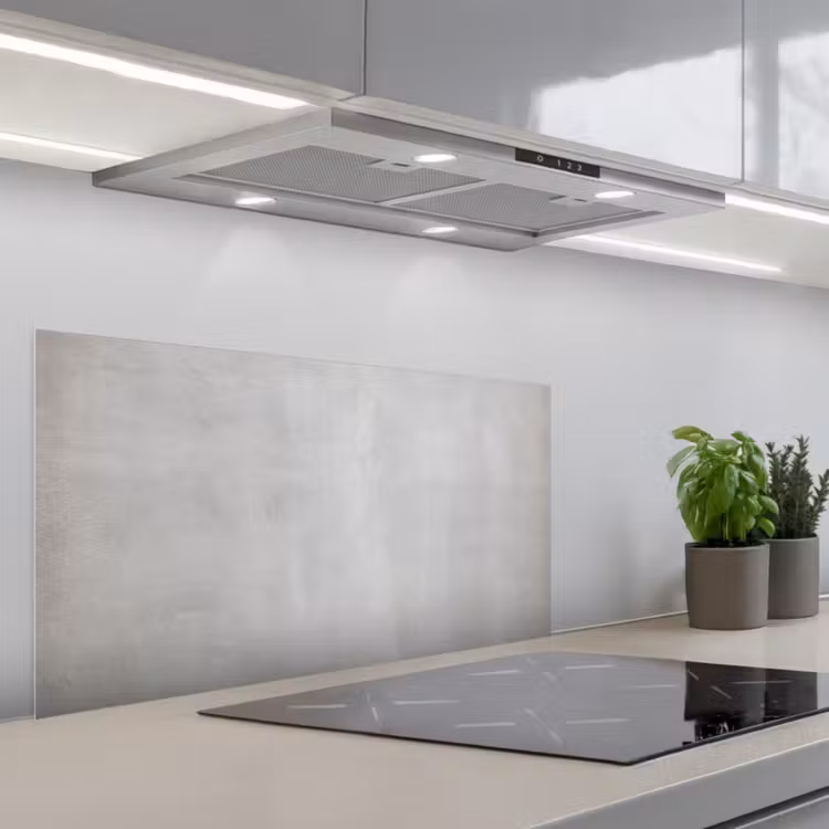 Zacht Betonnen Fluistering keuken achterwand spatscherm middel -3d_schuin