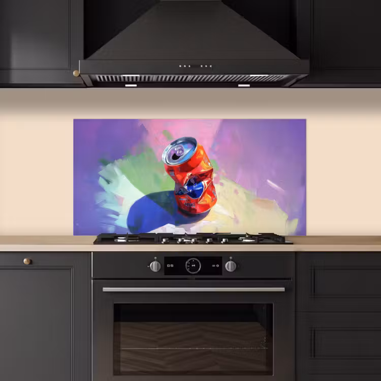 Frisdrank - Blik - Paars keuken achterwand spatscherm middel -sfeer1