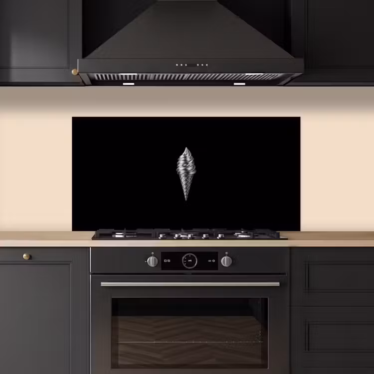 Softijs - Realistisch - Futuristisch keuken achterwand spatscherm middel -sfeer1