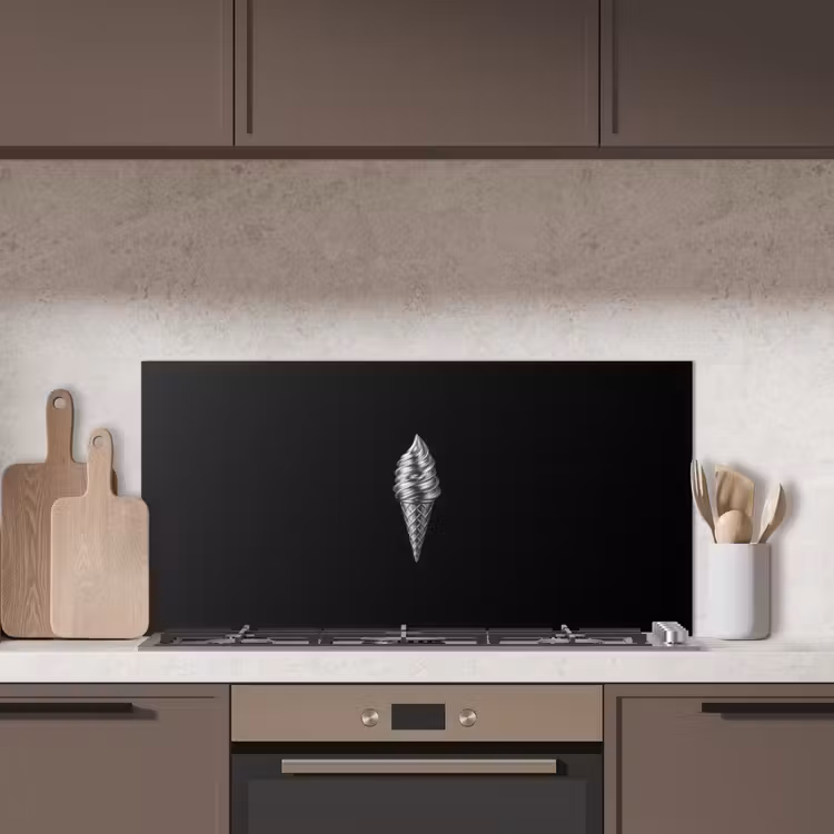 Softijs - Realistisch - Futuristisch keuken achterwand spatscherm middel -sfeer2