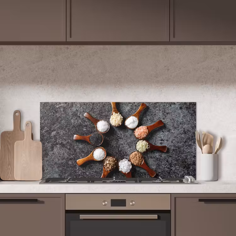 Lepel - Kruiden - Specerijen - Keuken - Industrieel keuken achterwand spatscherm middel -sfeer2