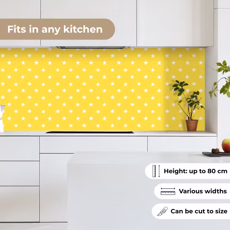 Sterren - Patroon - Minimalistisch - Geel keuken achterwand 2 middel 871 -sfeer4_UK