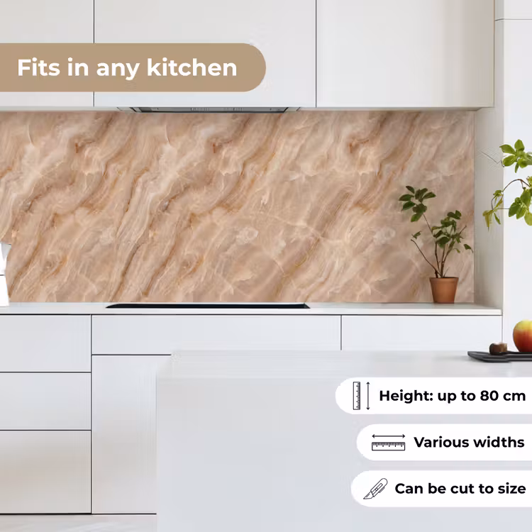 Steen - Ader - Natuur - Modern - Beige keuken achterwand 2 middel -sfeer4_UK