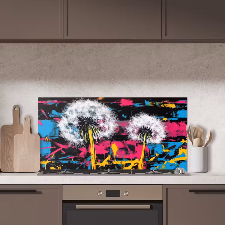 Street Art - Kleurrijk - Muur keuken achterwand spatscherm middel -sfeer2