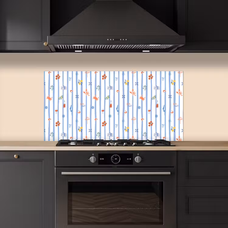 Zee - Sfeer - Strand - Blauw keuken achterwand spatscherm middel 899 -sfeer1