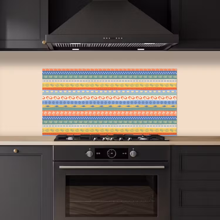 Zee - Sfeer - Oester - Garnaal keuken achterwand spatscherm middel 899 -sfeer1