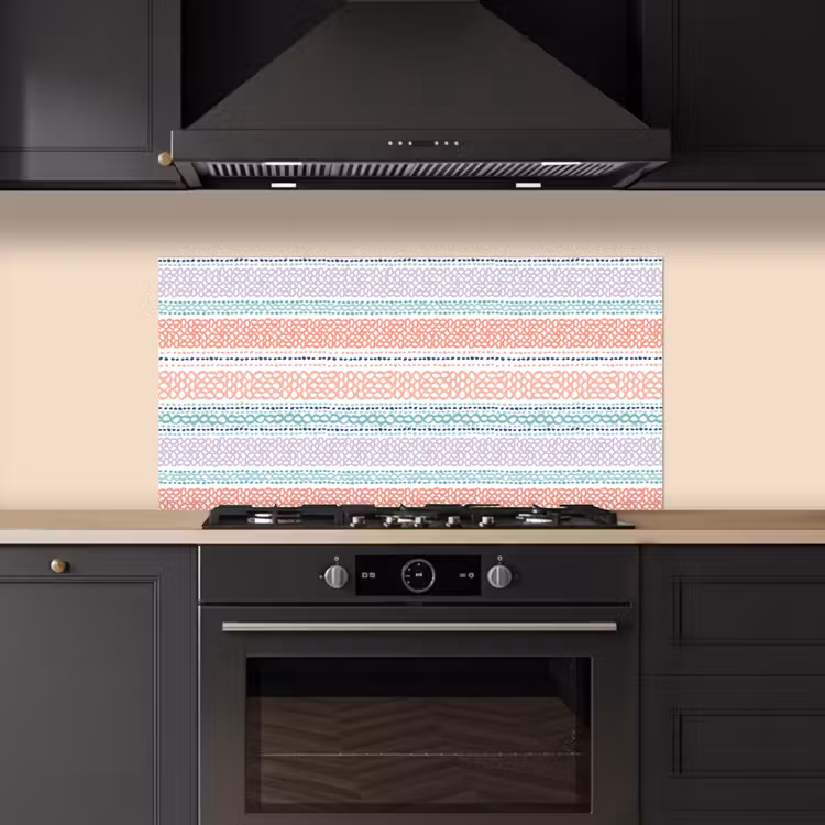 Strepen - Zomer - Kleuren keuken achterwand spatscherm middel 899 -sfeer1
