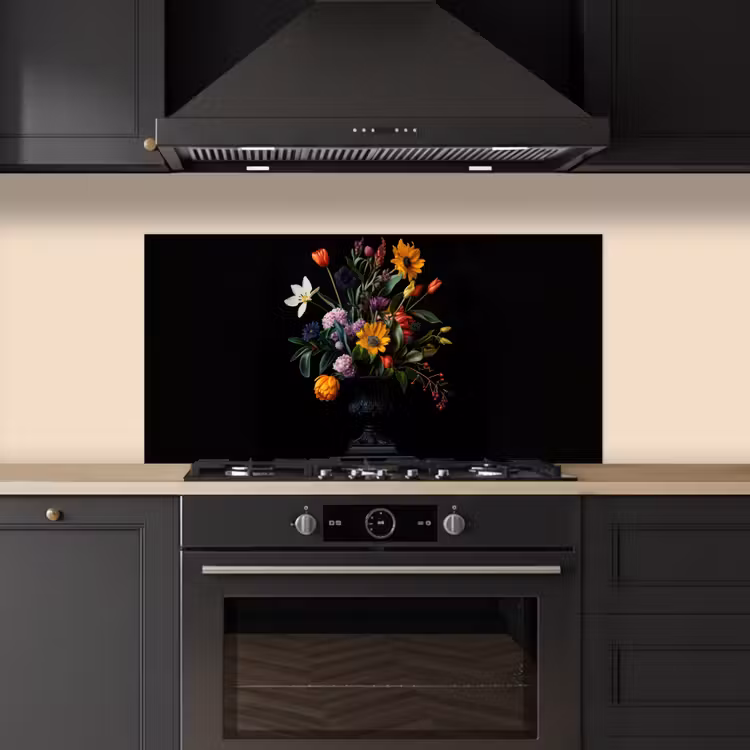 Zonnebloemen - Boeket - Kleurrijk keuken achterwand spatscherm middel -sfeer1