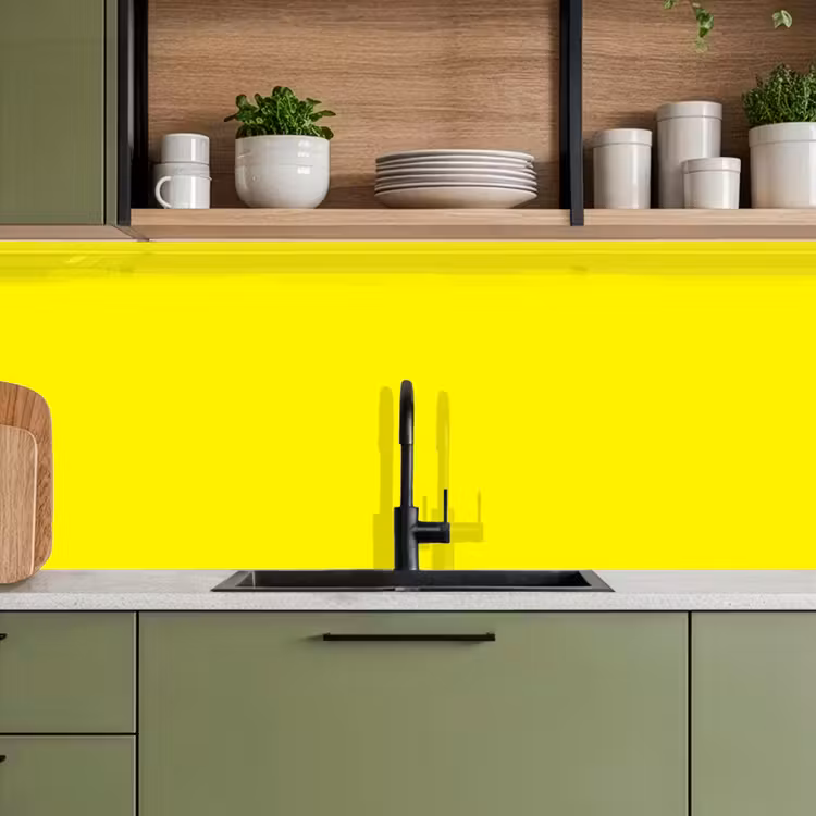Sunshine - Glow - Geel keuken achterwand 2 middel 871 -sfeer3