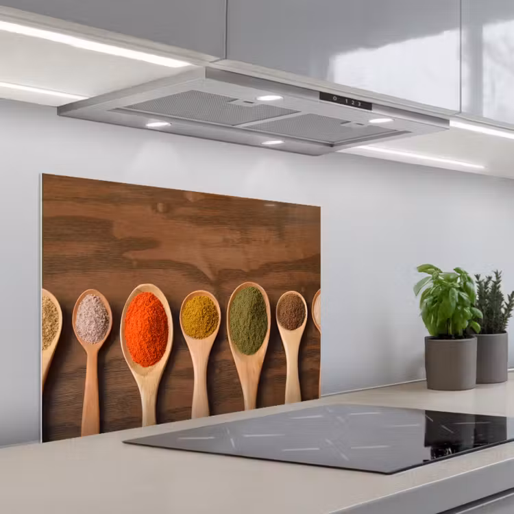 Symmetrie van Smaakmakers keuken achterwand spatscherm middel -3d_schuin