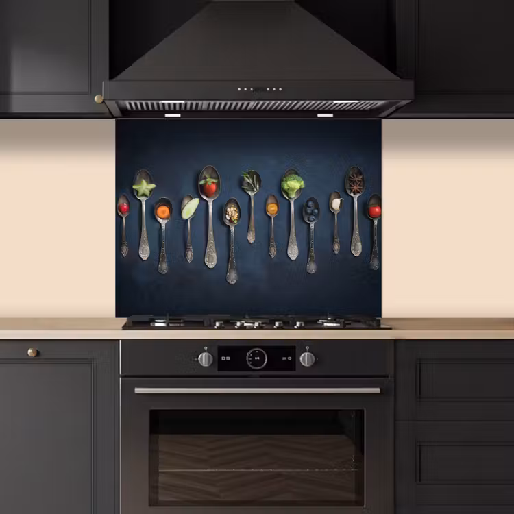 Proeverij in Lepels keuken achterwand spatscherm middel -sfeer1