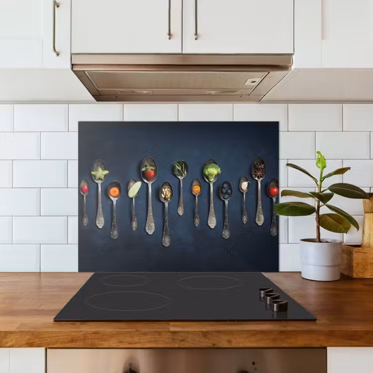 Proeverij in Lepels keuken achterwand spatscherm middel -sfeer2