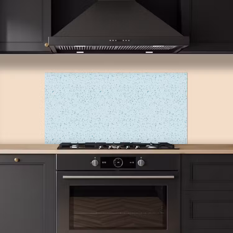 Terrazzo - Patroon - Kleurrijk - Baby Blauw keuken achterwand spatscherm middel 899 -sfeer1