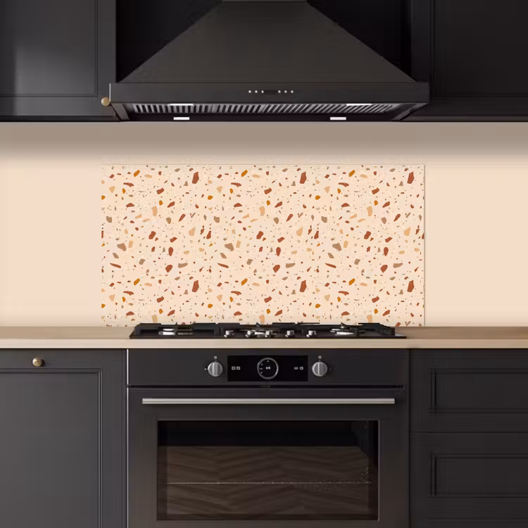Terrazzo - Patroon - Kleurrijk - Steen keuken achterwand spatscherm middel 899 -sfeer1