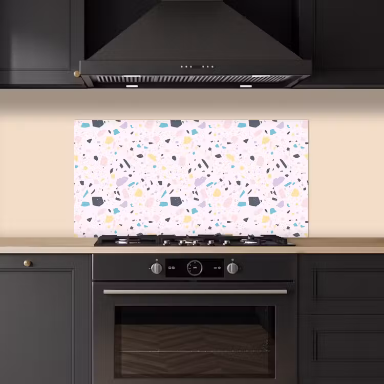 Terrazzo -  Patroon - Zacht - Snoep keuken achterwand spatscherm middel 899 -sfeer1