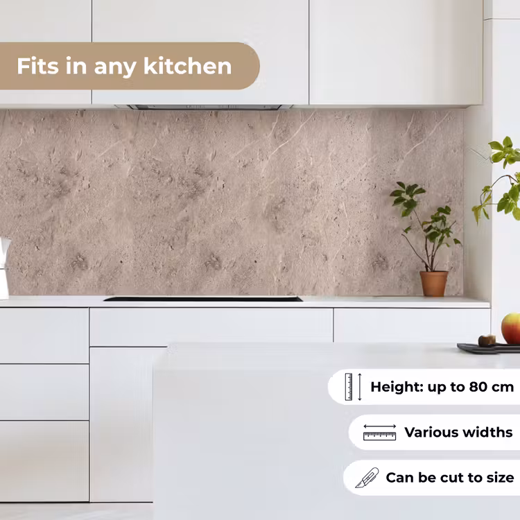 Textuur - Steen - Patroon - Rustiek - Beige keuken achterwand 2 middel -sfeer4_UK