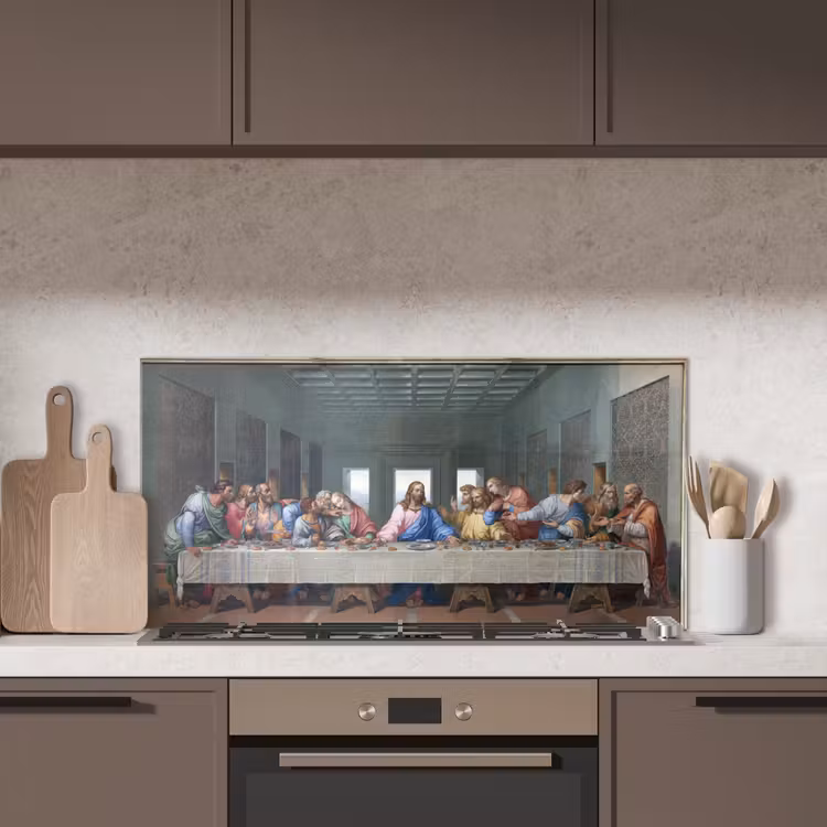 Het laatste avondmaal - Leonardo da Vinci keuken achterwand spatscherm middel -sfeer2