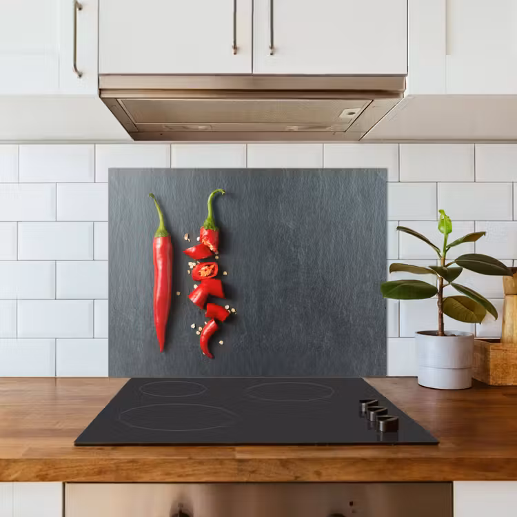 Het Spectrum van Pittigheid keuken achterwand spatscherm middel -sfeer2