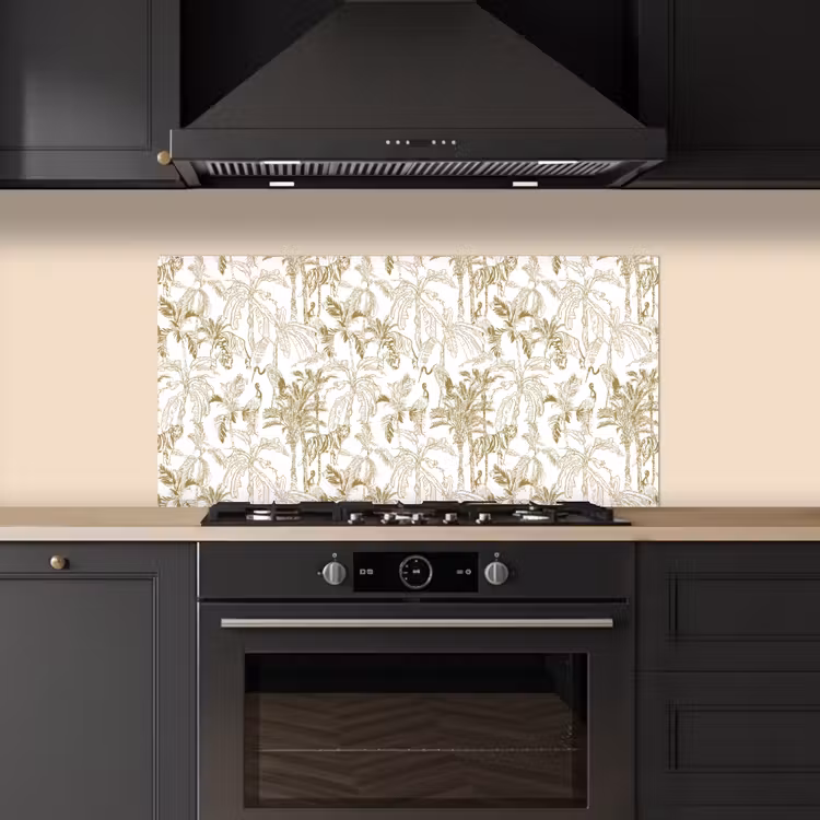 Tijger - Oerwoud - Beige keuken achterwand spatscherm middel 899 -sfeer1