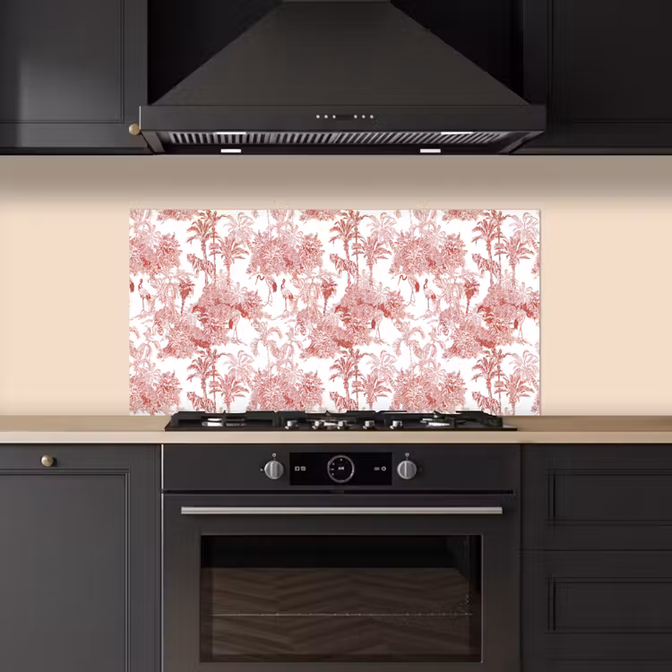 Tijger - Jungle - Natuur - Rood keuken achterwand spatscherm middel 899 -sfeer1
