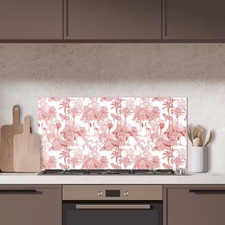 Tijger - Jungle - Natuur - Rood keuken achterwand spatscherm middel 899 -sfeer2