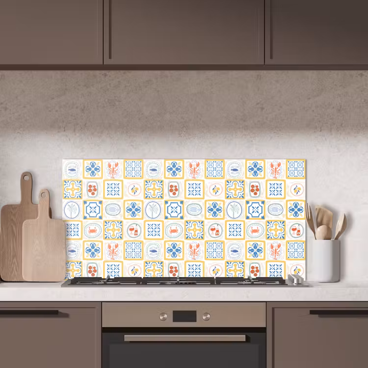 Zee - Sfeer - Mozaïek - Vis keuken achterwand spatscherm middel 899 -sfeer2
