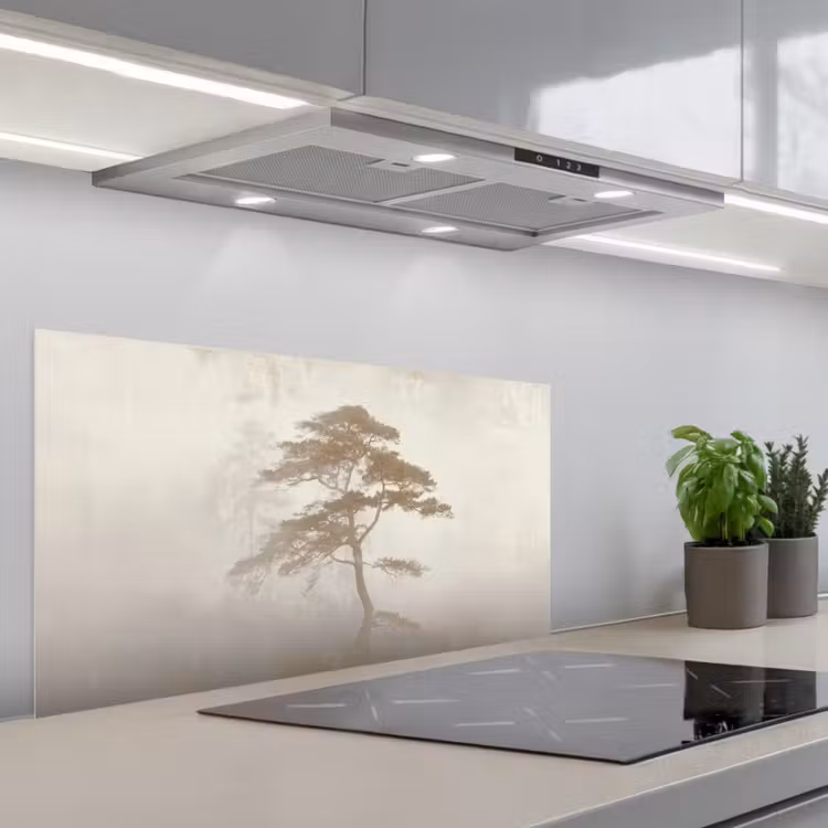 Boom - Oosterse stijl - Landschap keuken achterwand spatscherm middel -3d_schuin